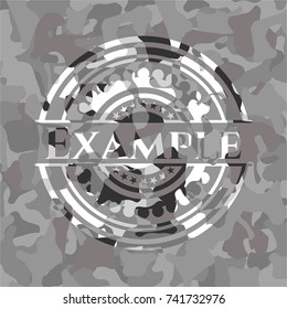 Example on grey camouflage pattern