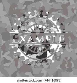 Example on grey camouflaged texture