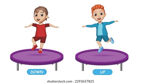 ejemplo de adjetivos opuestos palabra para niños
