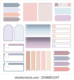 example of a pastel colored bullet journal template icon