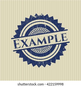 Example rubber grunge seal