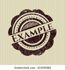 Example rubber grunge texture seal