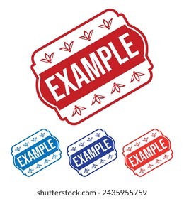 Example Rubber stamp Design arts illustration