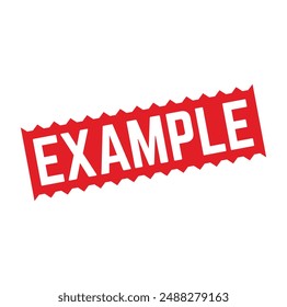 example Rubber stamp design. VECTOR ILLUSTRATION. 