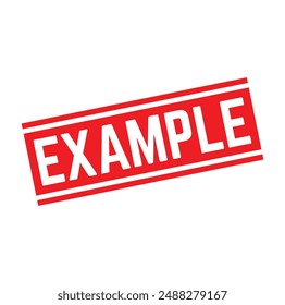 example Rubber stamp design. VECTOR ILLUSTRATION. 