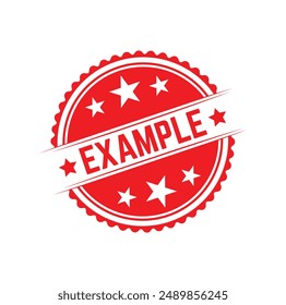 example Rubber stamp design. VECTOR ILLUSTRATION. 