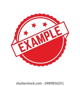 example Rubber stamp design. VECTOR ILLUSTRATION. 