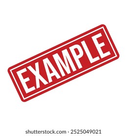 Example Rubber stamp design Vector