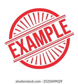 Example Rubber stamp design Vector