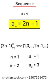 An example of a sequence - a sequence of all odd natural numbers