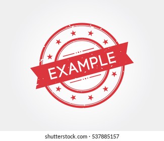 Example Stamp Sign Stock Vector (Royalty Free) 537885157