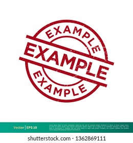 Example Stamp Vector Template Illustration Design. Vector EPS 10.