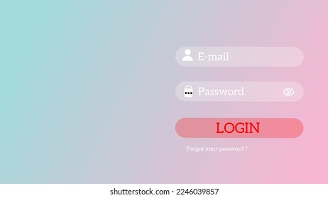 An example of a ui design background with a blue and pink gradient background