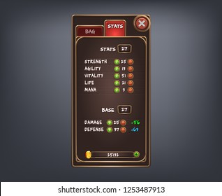 Fantasy Game Ui High Res Stock Images Shutterstock - roblox rpg ui