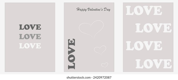 Example of Valentine's Day cards