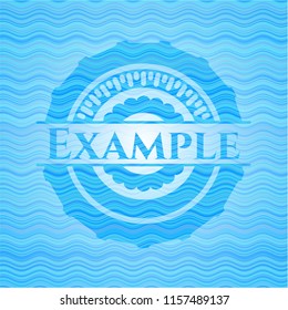 Example water wave style emblem.