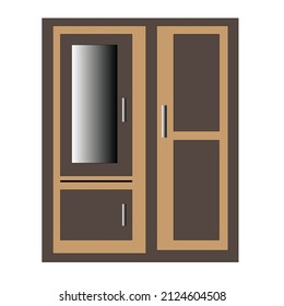 example of a wooden wardrobe