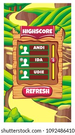 examples of decoration of the user interface for computer games and web design