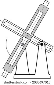 Beispiele für verschiedene Mechanismen, die in verschiedenen Maschinen, Instrumenten und Geräten verwendet werden
