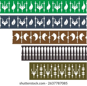 Examples of wooden railings from Eastern Black Sea Rize.