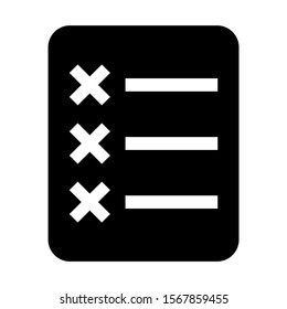 exams icon isolated sign symbol vector illustration - high quality black style vector icons
