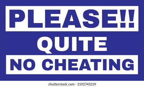 Exams in progress exam rules banner vector