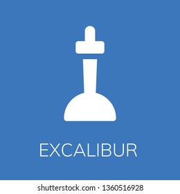  Excalibur icon. Editable  Excalibur icon for web or mobile.