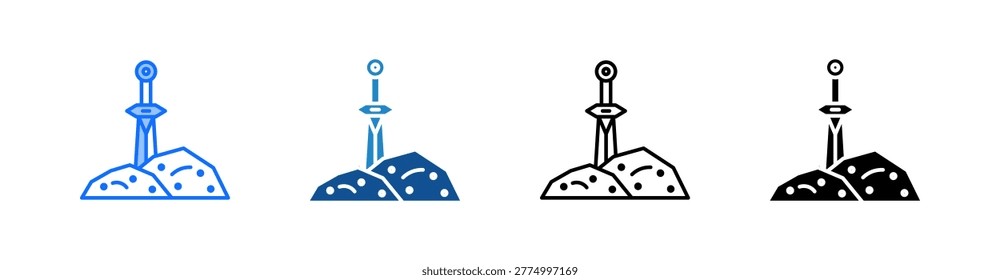 Excalibur Multiple Style Icon Set