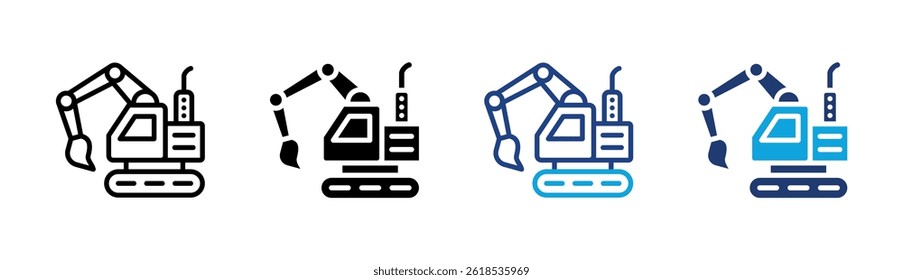 Excavation Icon Element For Design