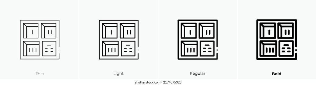 excavation icon. Thin, Light Regular And Bold style design isolated on white background