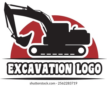 Excavation Truck Bulldozer Pickup Logo