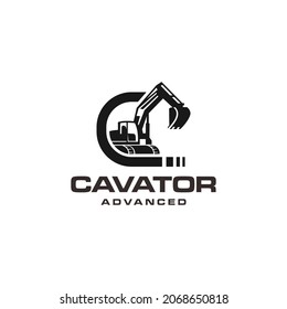 excavator advanced logo design creative 