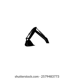  Excavator arm icon, Excavator arm logo vector graphics