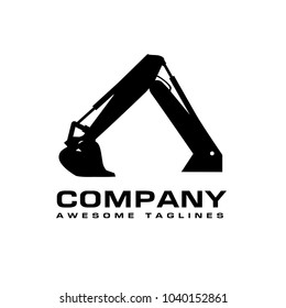 Excavator And Backhoe Logo Template