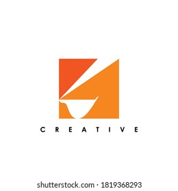 Plantilla de logotipo de excavador y de fondo.
