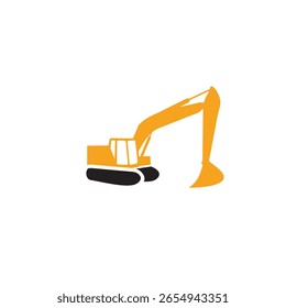 escavadeira bulldozer máquinas pesadas vetor design
