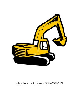 Excavator can be use for icon, sign, logo and etc