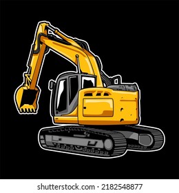 
Excavator Construction Equipment Vector Premium