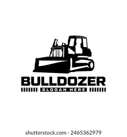 Diseño de logotipo de construcción de excavadora, Plantilla de logotipo de excavadora