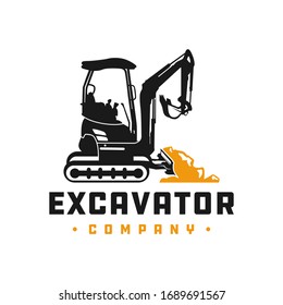 Excavator Construction Tool Logo Design Stock Vector (Royalty Free ...