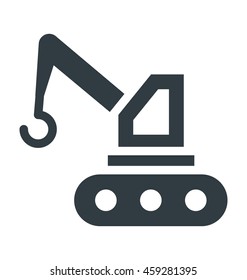 Excavator Cool Vector Icon