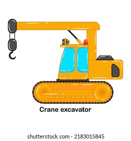 Excavator with crane Construction vehicles