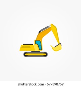 Excavator Design Vector Illustration