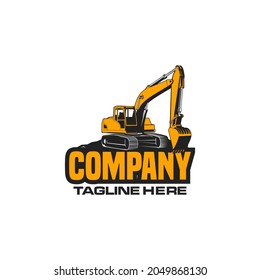 Excavator Digging Ground Logo Stock Vector (Royalty Free) 2049868130 ...