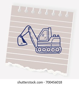 Excavator doodle