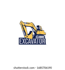 Excavator Earthworks Logo Design Concept Vector Stock Vector (Royalty ...