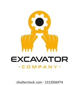 excavator engine repair logo design