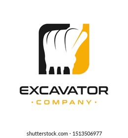 excavator engine repair logo design