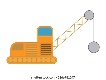 Excavator and heavy construction machinery.