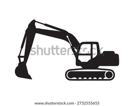Excavator heavy equipment. Construction machine. Industrial vehicle. Digger machinery. Earthmoving equipment. Bulldozer.